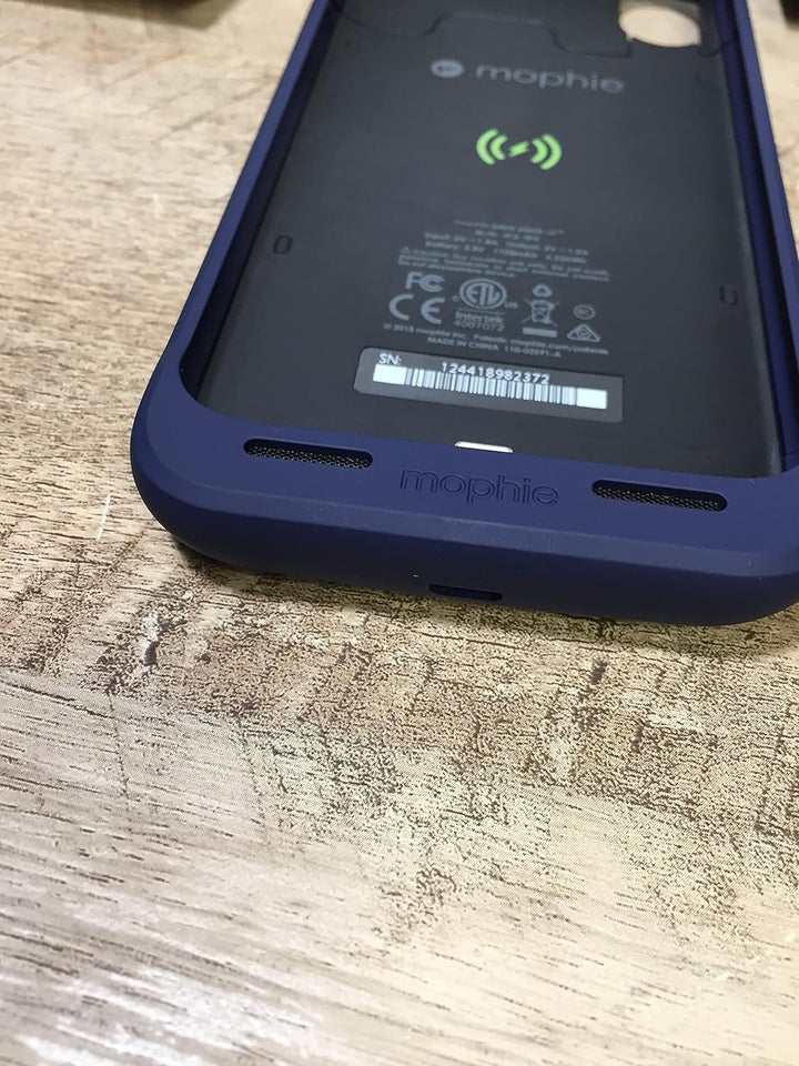 Mophie Juice Pack Wireless - Qi Wireless Charging - Schutzhülle für Apple iPhone X - Blau (401002006