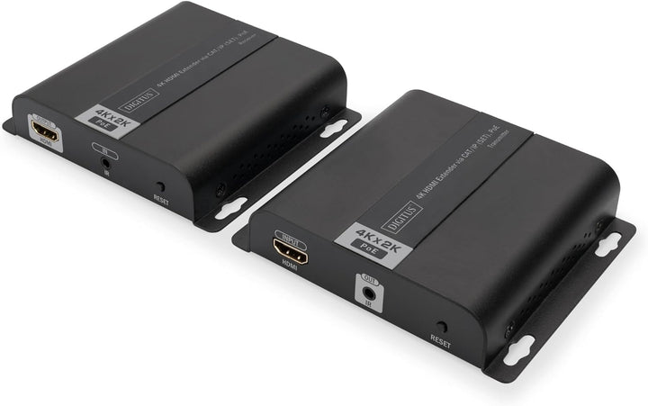 DIGITUS HDMI Extender Set - 4K Ultra-HD 30 Hz - Max. 3840 x 2160 Pixel - Netzwerk-fähig - PoE-Powere