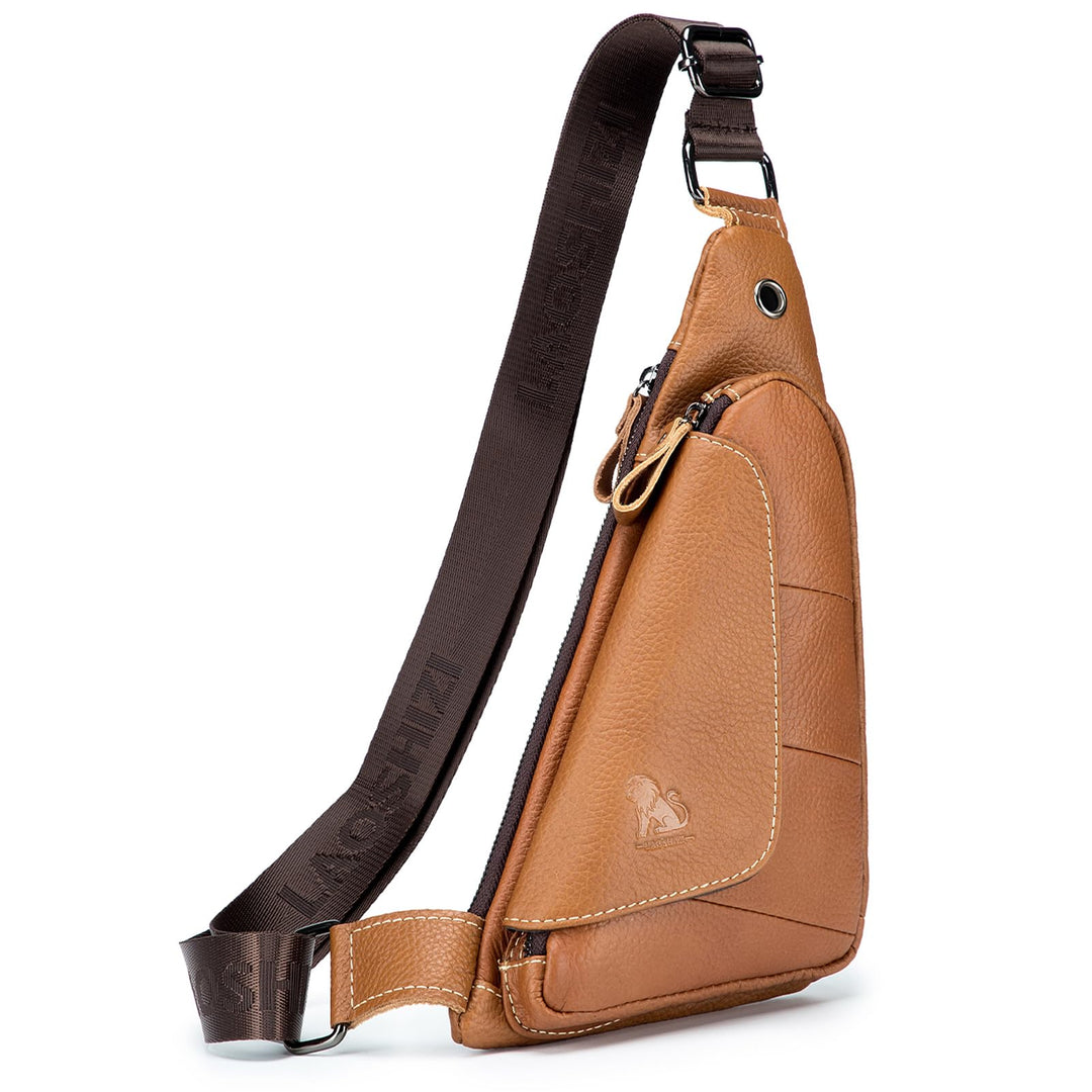 pundarika brusttasche herren leder Kleine umhängetasche herren sling bag Leder Crossbody bag Tasche