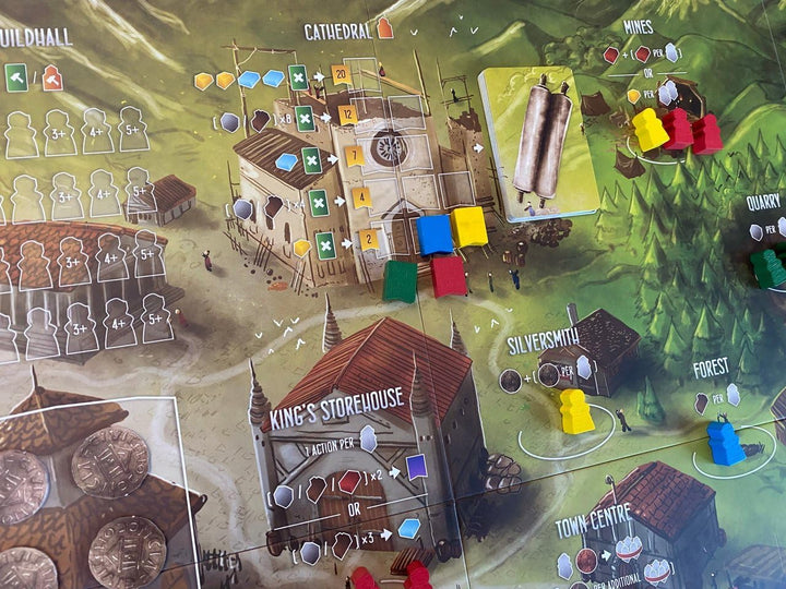 Renegade Game Studios , Architects of the West Kingdom , Board Game , Ages 12+ , 1 to 5 Players , 60