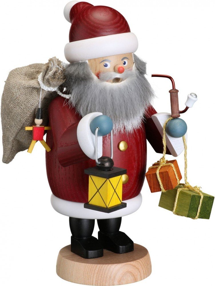 Seiffener Volkskunst | Räuchermännchen Erzgebirge | Gemütliche Typen 19 cm | Räucherfigur | Erzgebir