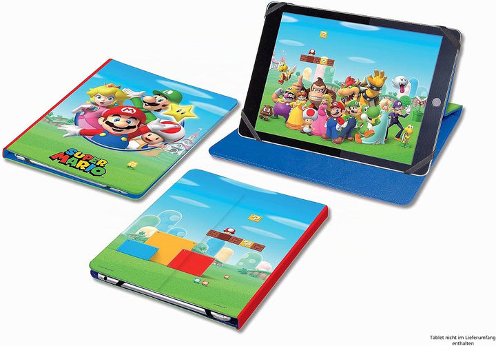 Lexibook MFP100NI Universelle Tablet-Hülle Nintendo Super Mario-Schutzhülle für Kinder-Kompatibilitä