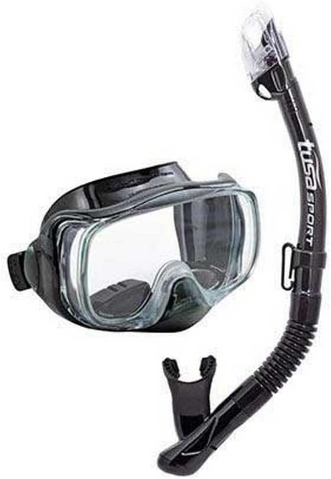 TUSA Sport Imprex 3D Dry Schnorchelset schnorchel-maske trocken schnorchel silikon, erwachsene Schwa