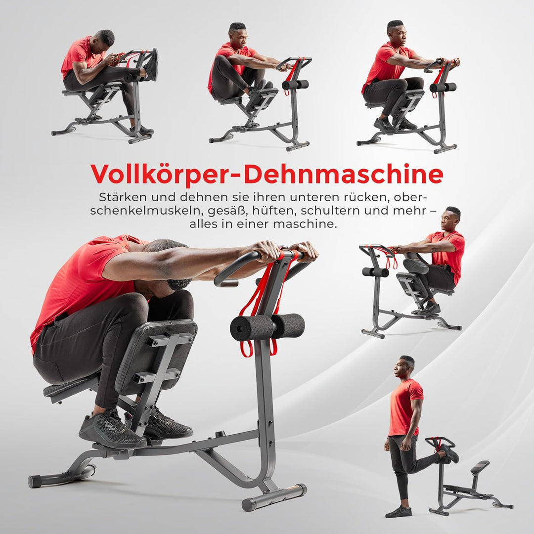 Sunny Health &amp; Fitness Klappbare Hyperextension-Roman Chair mit Rückenstrecker – Bauchtrainer &amp; Sit-