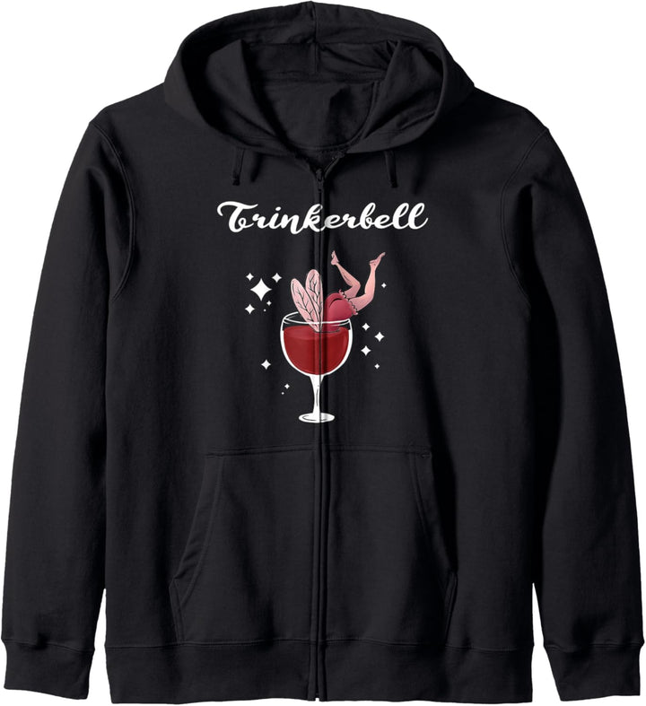 Holla die Weinfee - Wein Vino Trinkerbell Kapuzenjacke