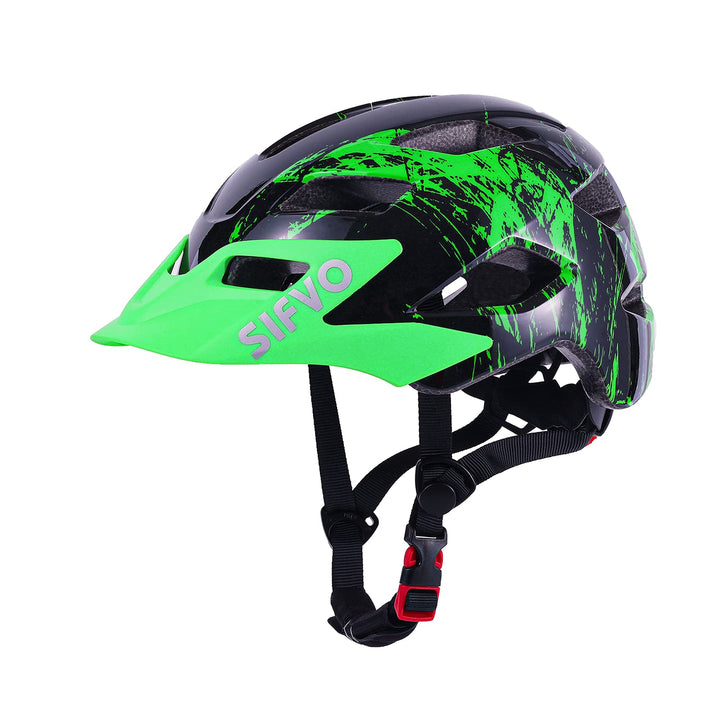 SIFVO Fahrradhelm Kinder Jungen und Mädchen 50-57cm, Kinder Fahrradhelm mit Abnehmbarem Visier Kinde