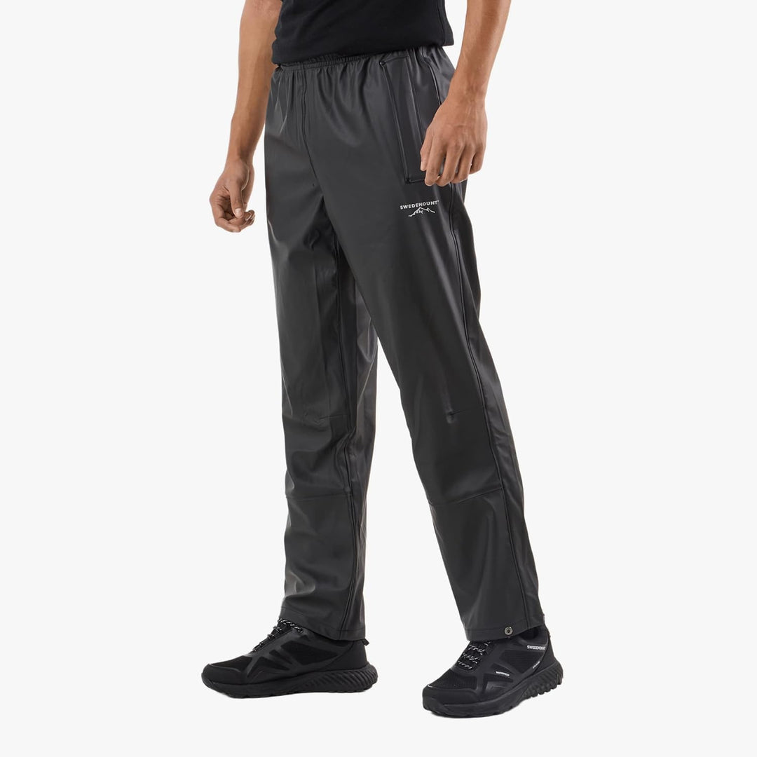 Swedemount Väderöarna Regenhose für Herren wasserdichte und Winddichte Hose XS Black/Black, XS Black