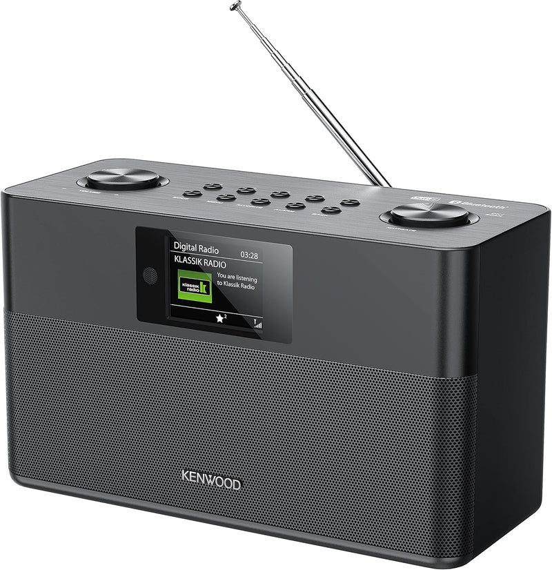 KENWOOD CR-ST80DAB-B Stereo-Kompaktradio (DAB+, UKW, Bluetooth, Line-In, Weckfunktion, Farbe
