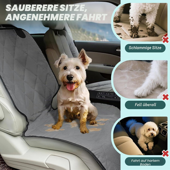 VIVAGLORY Sitzbezug für Hunde, Autositzschutz für Hunde, Autobezug für Haustiere, Vordersitzbezug, H