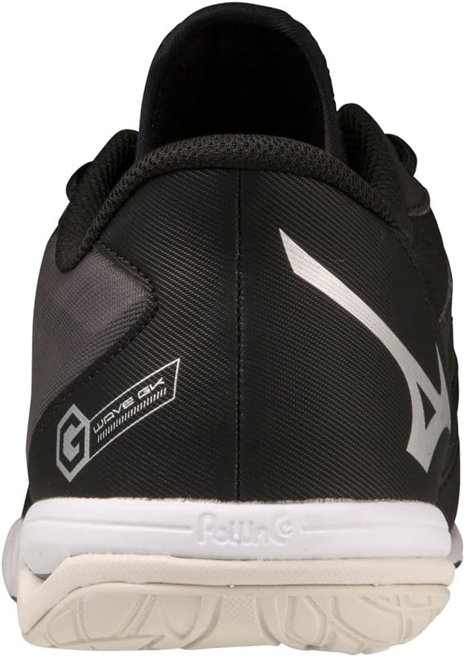 Mizuno Unisex Wave Gk Indoor 38 EU Schwarz Silber Weiss, 38 EU Schwarz Silber Weiss