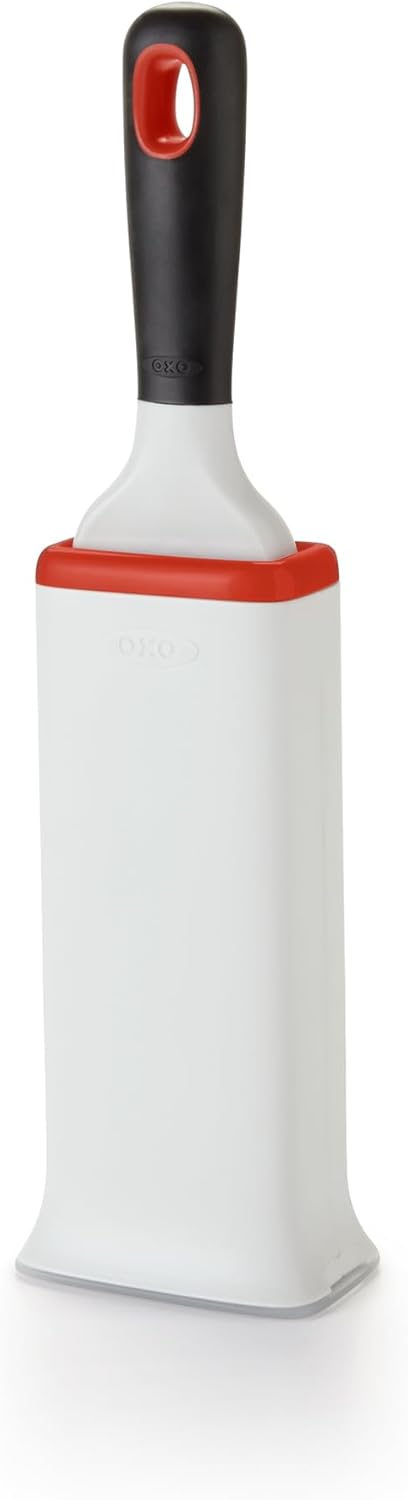 OXO Good Grips FurLifter Selbstreinigende Flusenbürste/Möbelbürste, Weiss, Garment