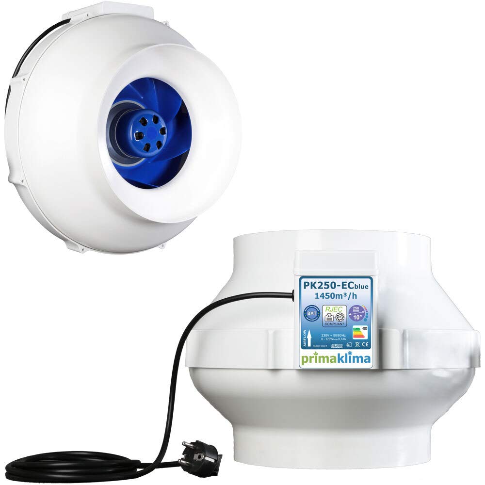 Prima Klima PK250-EC blue bis 1450 m³/h mit 250 mm Anschluss