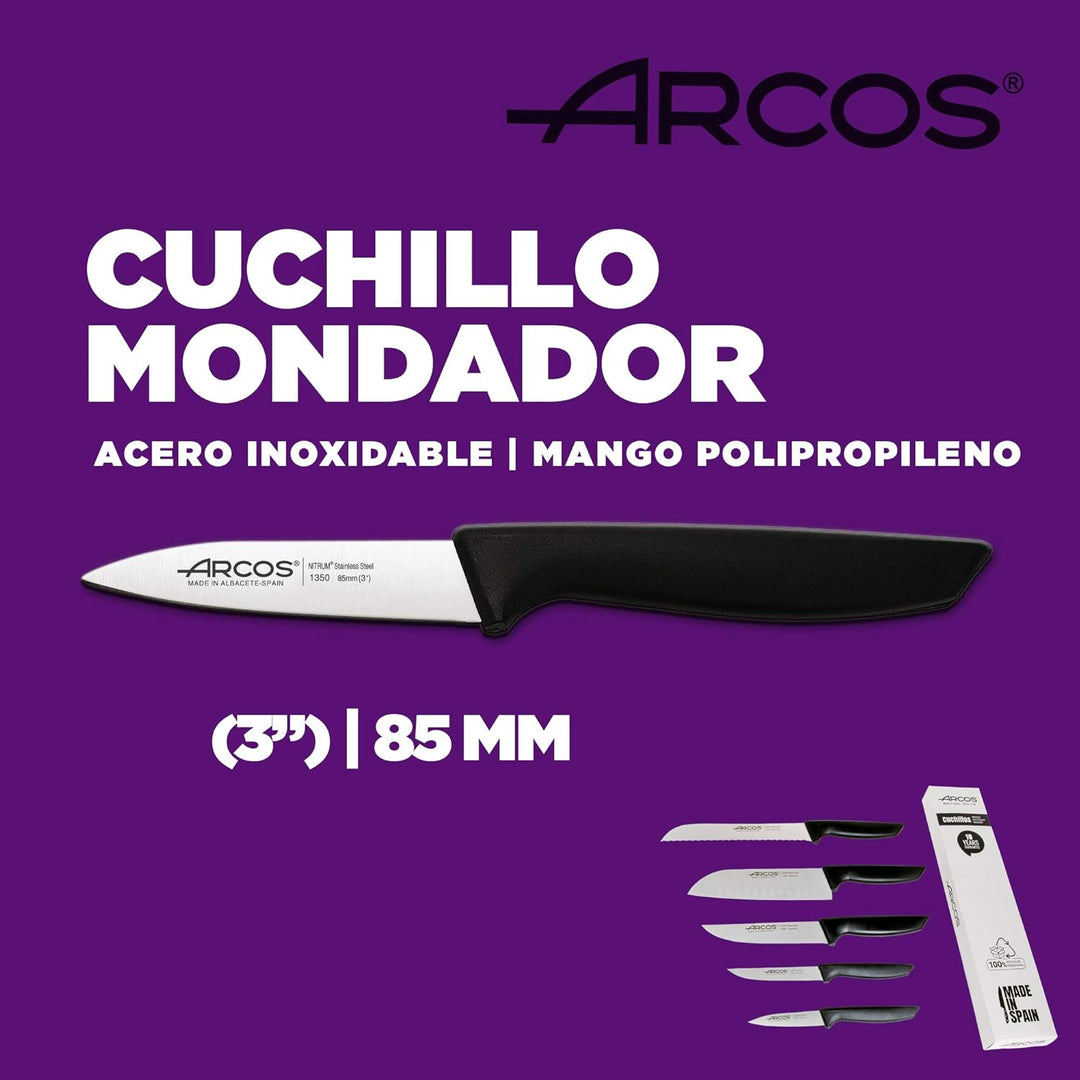 Arcos Professionelles Küchenmesser-Set | Professionelle Küchenmesser | Edelstahlmesser mit schwarzem