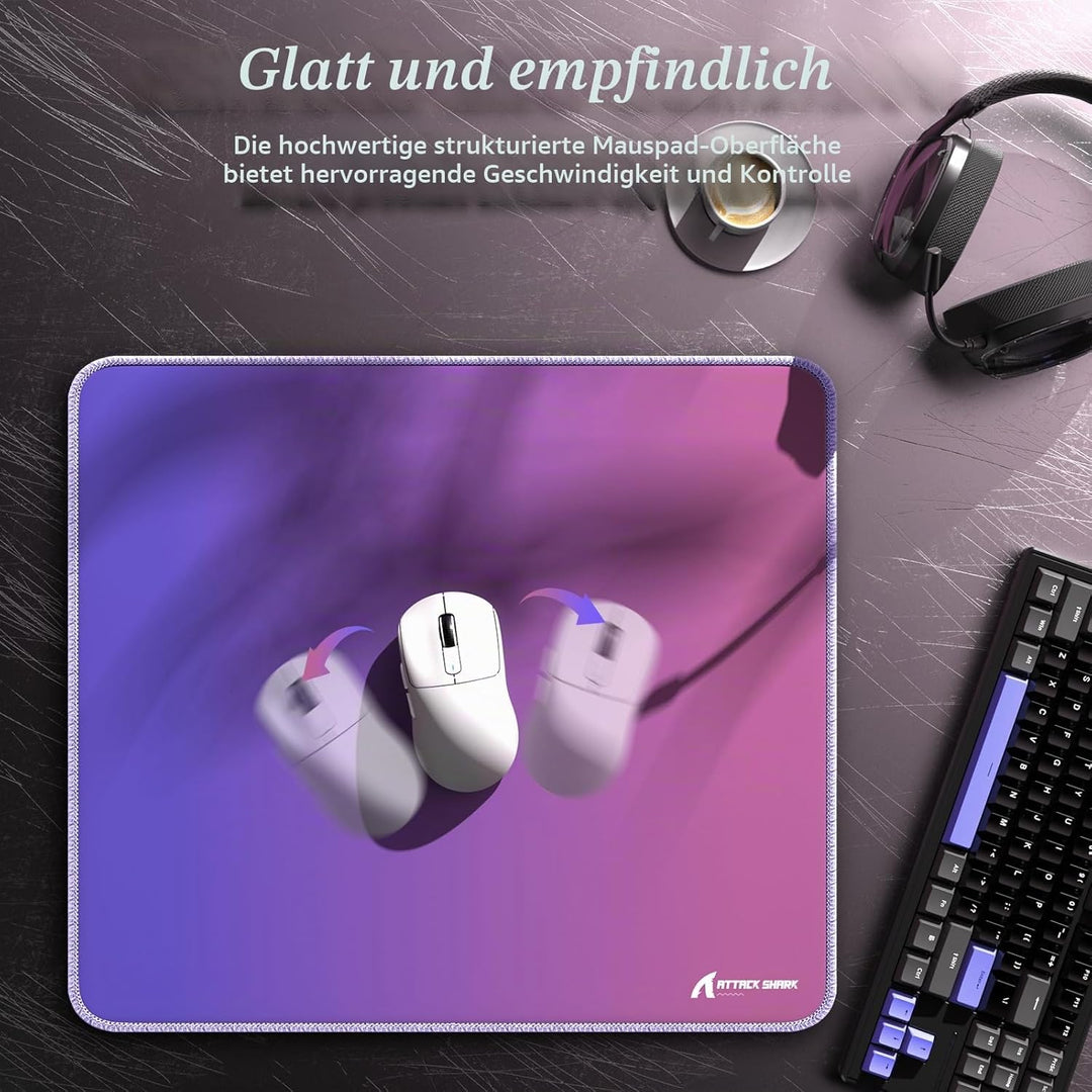 ATTACK SHARK CM03 eSports-Gaming-Mauspad, Grosses Mauspad Mit Wasserabweisender Beschichtung, Stark