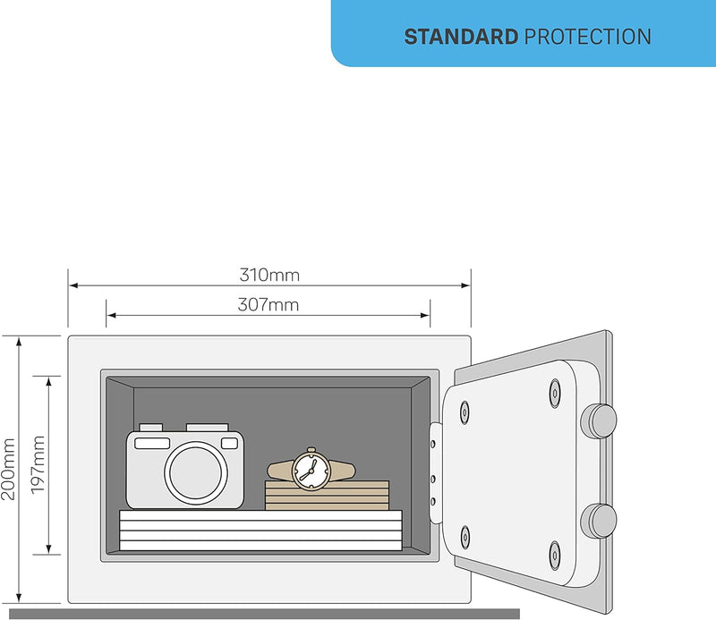 Yale Elektronischer Gästetresor - Klein- YSG/200/DB2 - Standardsicherheit - Schwarz Small New Versio