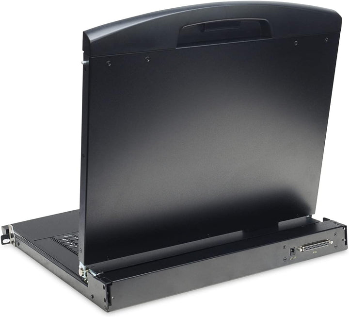 DIGITUS 19" KVM Konsole mit 17" TFT Display (4:3), DE-Tastatur-Layout, KVM Switch mit 8 VGA Ports, S