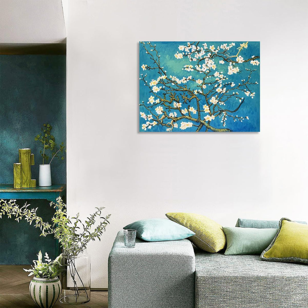 Fokenzary Hand Painted Oil Painting on Canvas Vincent Van Gogh Classical Irises Reproduction Wall De