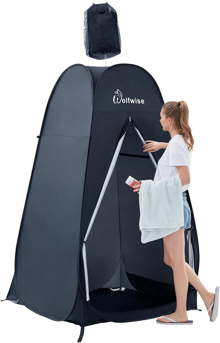 Wolfwise Pop up Toilettenzelt Umkleidezelt, Camping Duschzelt Outdoor Mobile Toilette Umkleidekabine