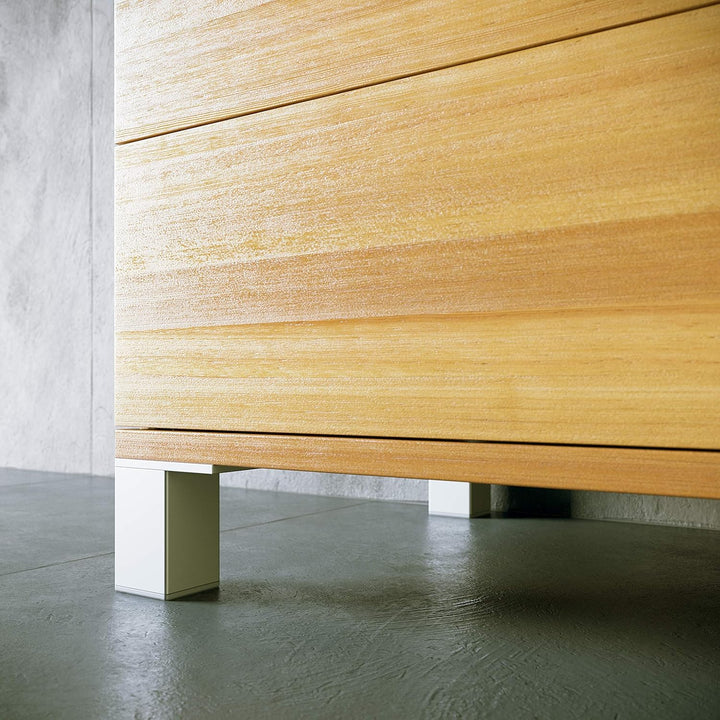 sossai® Exklusiv - Aluminium Möbelfüsse | E4MF-N | 4er Set | Höhe: 60mm | Farbe: Aluminium 4 Stück,