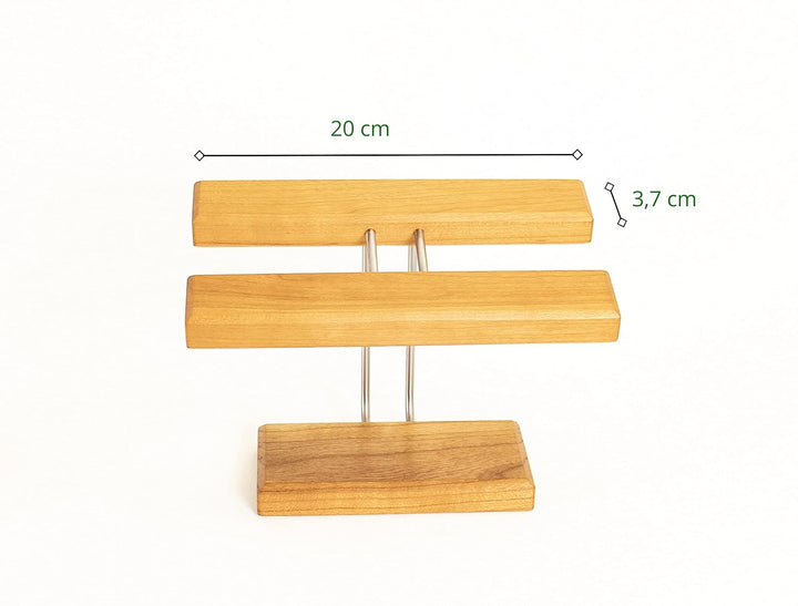 Uhrenhalter Uhrenständer Uhrhalter Ringablage Armbandhalter Kirschbaumholz Made in Germany (20cm Bre