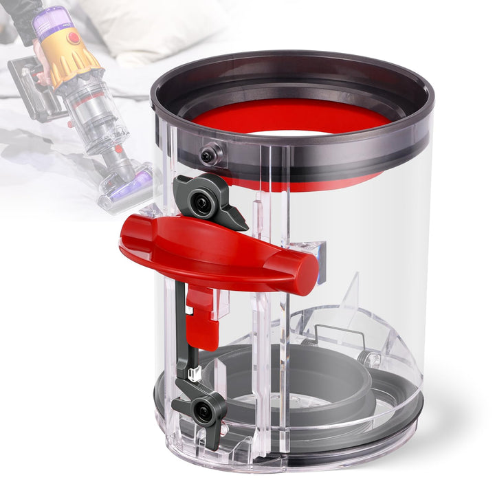 Staubbehälter für Dyson V12 SV18 SV20 Detect Slim V10 Digital Slim Staubsauger Behälter Ersatzteile,