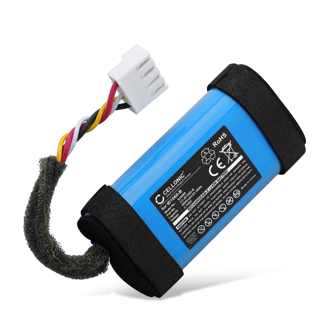 CELLONIC, Lautsprecherakku kompatibel mit JBL Flip 5 (6800mAh, 3.7V) Ersatzakku 1INR19/66-2, ID1060-