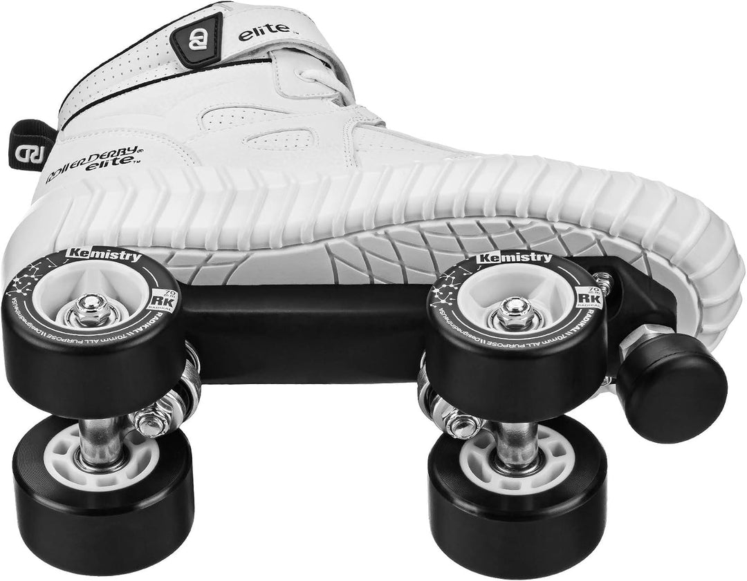 Roller Derby Elite Glidr Sneaker Skate, Rot/Schwarz, Grösse 39/40 Mens7/Womens8 Weiss, Mens7/Womens8