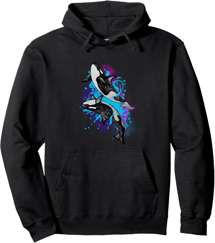Orcas Killerwal Geschenk Pullover Hoodie
