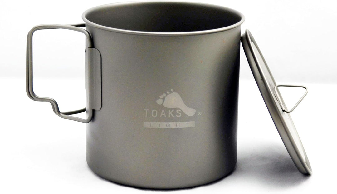 TOAKS Camping Titan Topf Becher Schale (375ml, 450ml, 550ml, 650ml, 700ml, 750ml, 900ml), Outdoor Pi