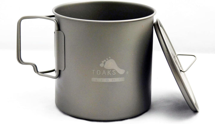 TOAKS Camping Titan Topf Becher Schale (375ml, 450ml, 550ml, 650ml, 700ml, 750ml, 900ml), Outdoor Pi