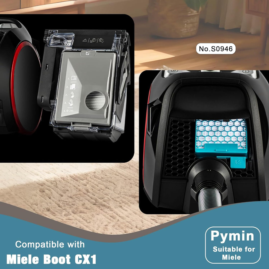 Pymin Staubsaugerfilter für Miele Boost CX1 Allergy/CX1 Active/CX1 CarCare/CX1 Cat & Dog PowerLine/C