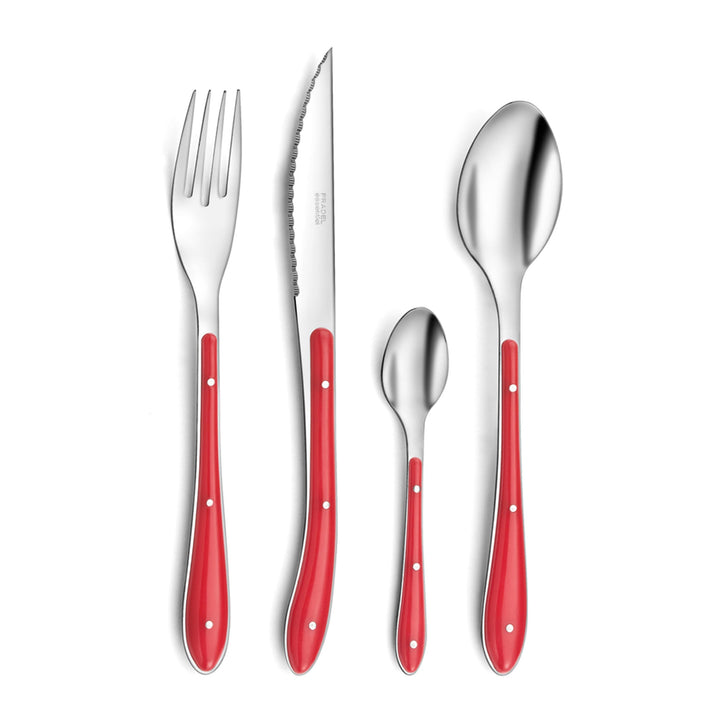 Amefa Retail 1-2-3 Bestek S24 Rood Rot, Rot