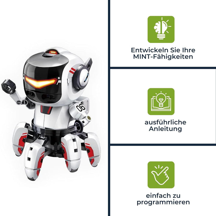 Velleman KSR20 Bauroboter Tobbie II inklusive Motor, Infrarotsensor und Klingel für