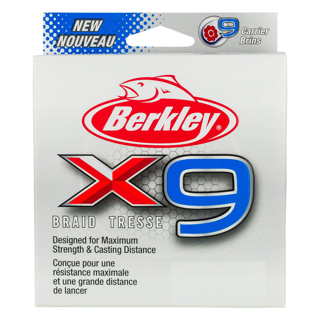Berkley X9 geflochtene Angelschnur – 9-fache geflochtene Schnur zum Salzwasser- und Süsswasserangeln