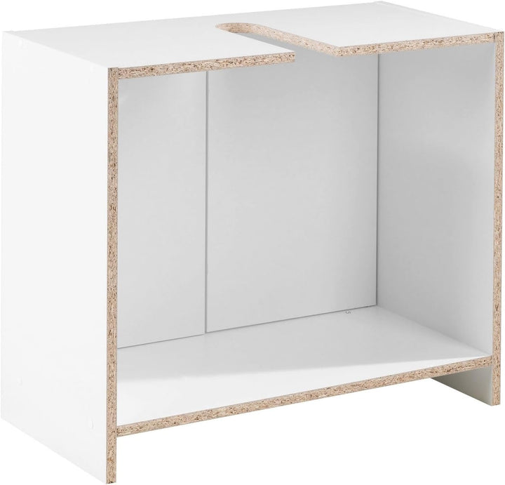 Waschbeckenunterschrank Waschtischunterschrank Badezimmerschrank | Weiss matt | 2 Türen | BxHxT: 63x