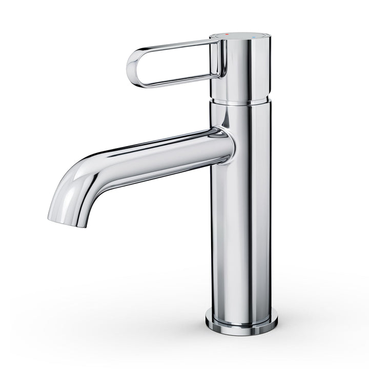 Bad Wasserhahn Waschtischarmatur Messinggehäuse Waschbecken mit Keramikkartusche Einhebelmischer Chr