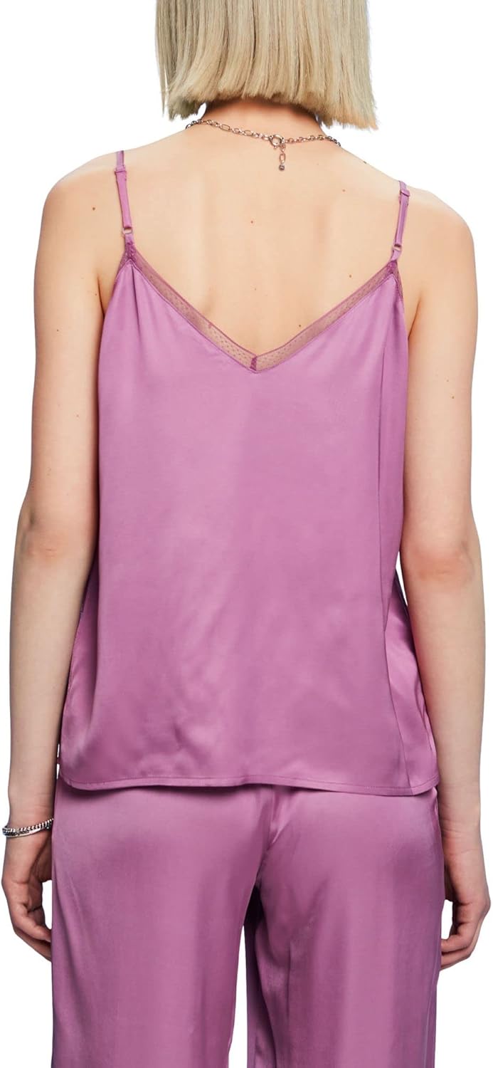 ESPRIT Damen Bluse, L 506/Violet 2