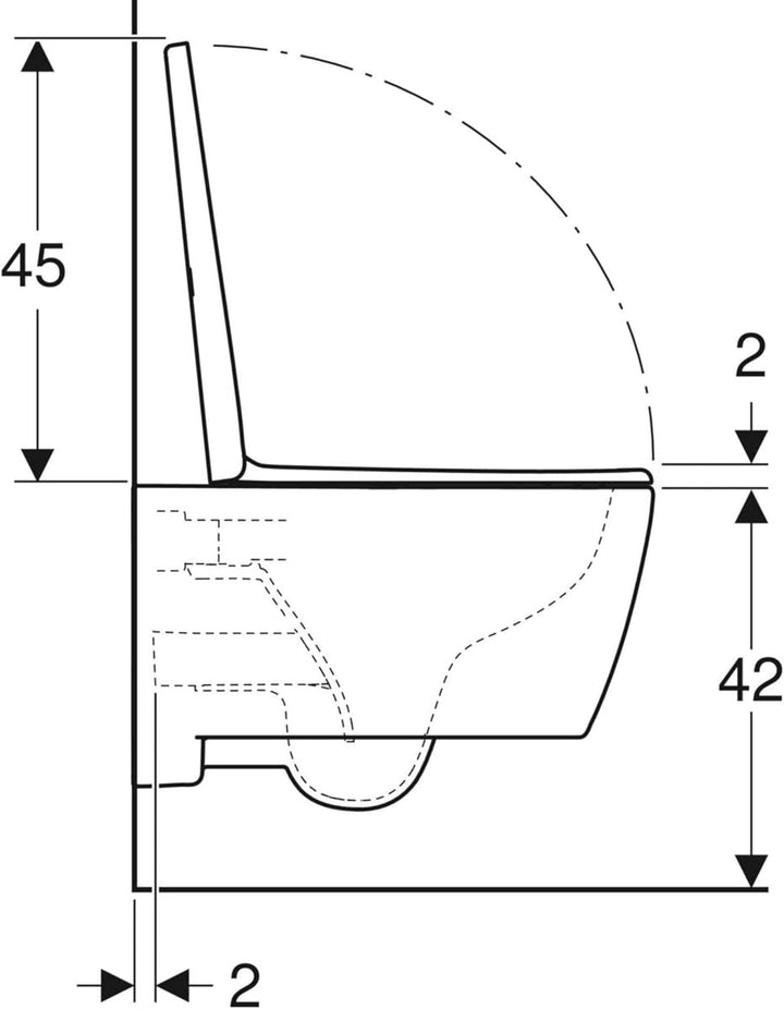 Geberit iCon Pack Wand-WC 35,5x53x37,5 cm Rimfree Weiss Weiss 35.5x53x37.5 cm, Weiss 35.5x53x37.5 cm