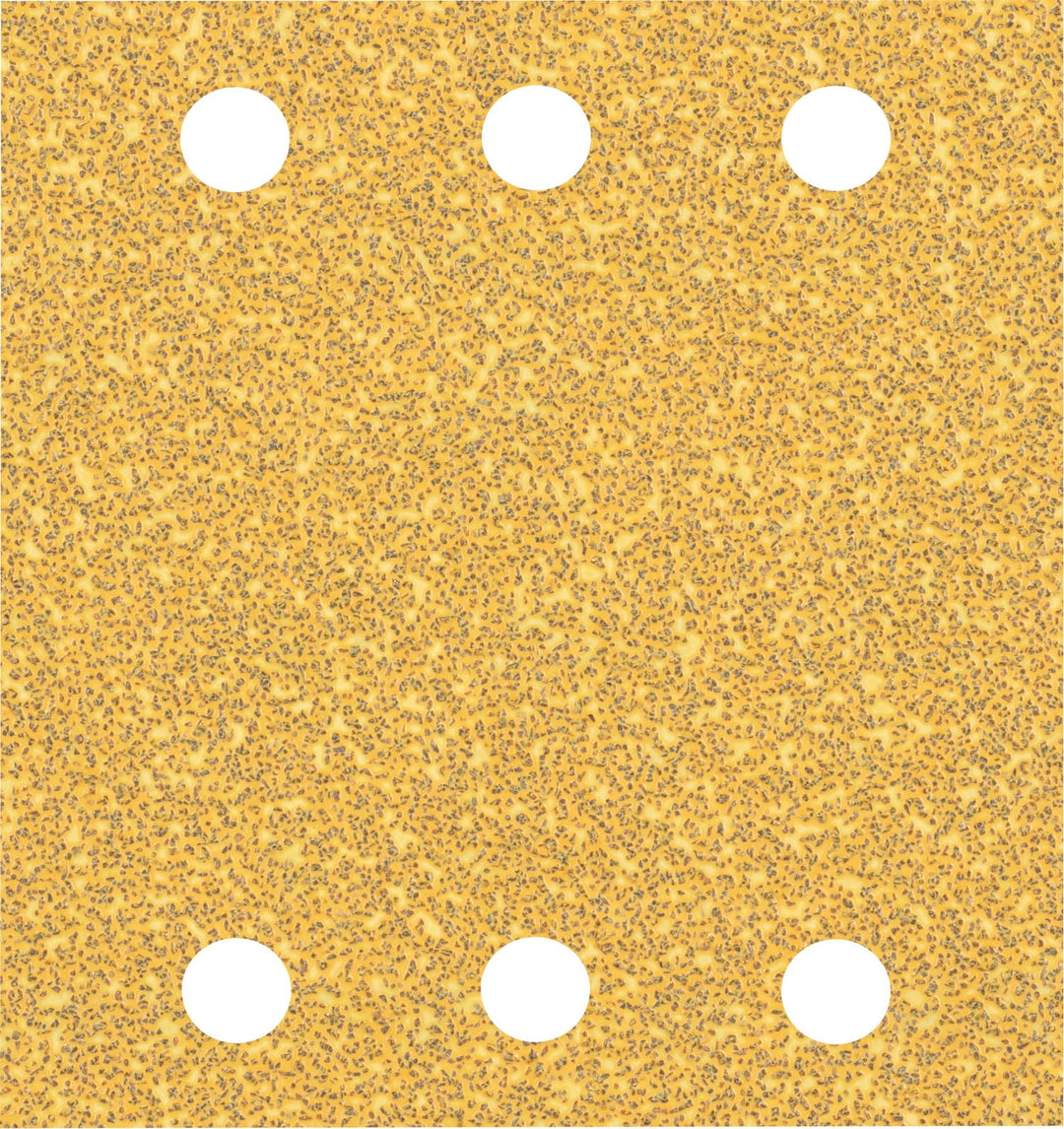 Bosch 50x EXPERT C470 Schleifpapier mit 6 Löchern (für Farbe auf Holz, Hartholz, Ø 115x107 mm, Körnu