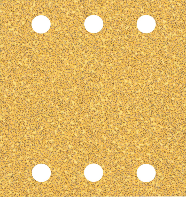 Bosch 50x EXPERT C470 Schleifpapier mit 6 Löchern (für Farbe auf Holz, Hartholz, Ø 115x107 mm, Körnu