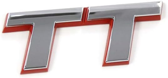 Audi 8N0853743C2ZZ Schriftzug TT Emblem Logo Aufkleber Chrom/rot