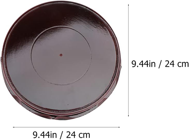 YARNOW Drehteller Drehscheibe Blumentopf Rund Untersetzer Drehbar 24cm Desktop Drehbühne für Büro Zu