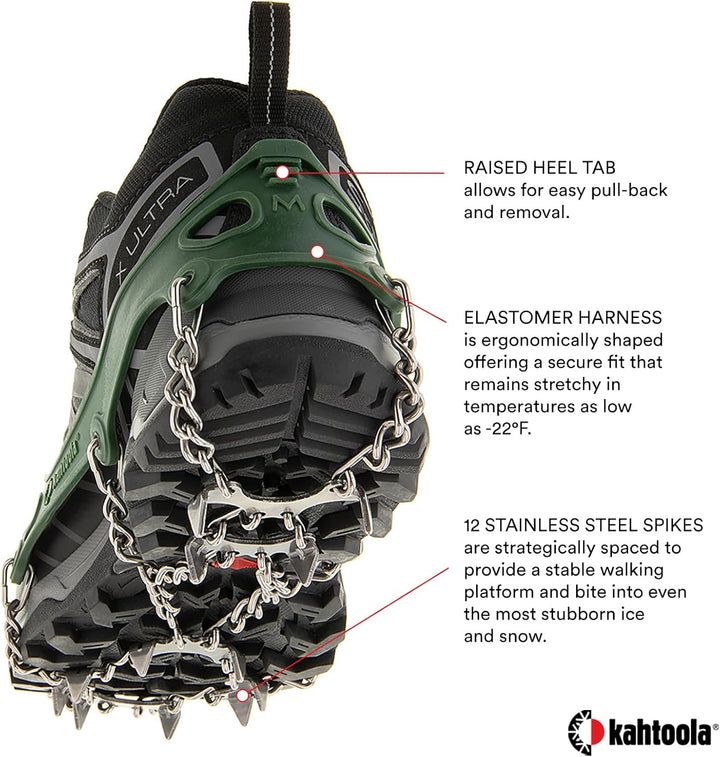 Kahtoola Microspikes Footwear Traction – 2015/16 Waldgrün L, Waldgrün L