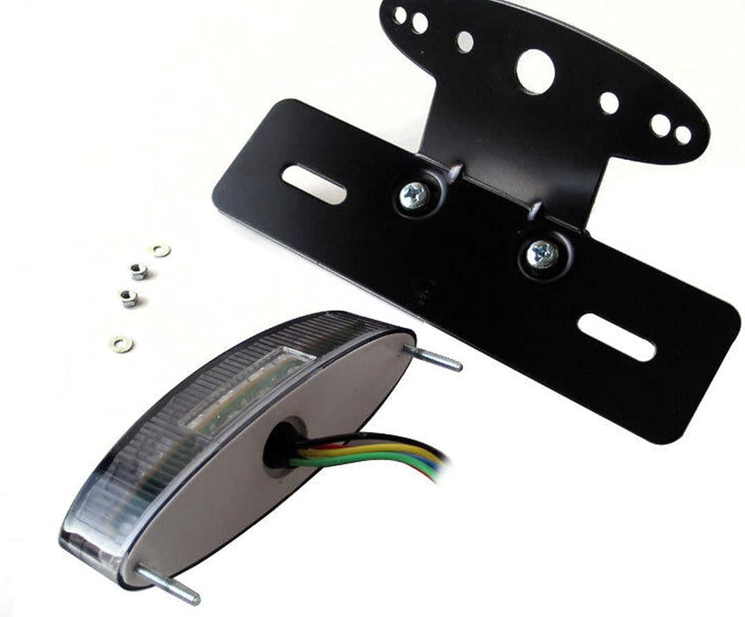 Alchemy Parts universell E-geprüft LED Stop/Heckleuchte mit eingebautem Blinker/Signale Turn, rauchg