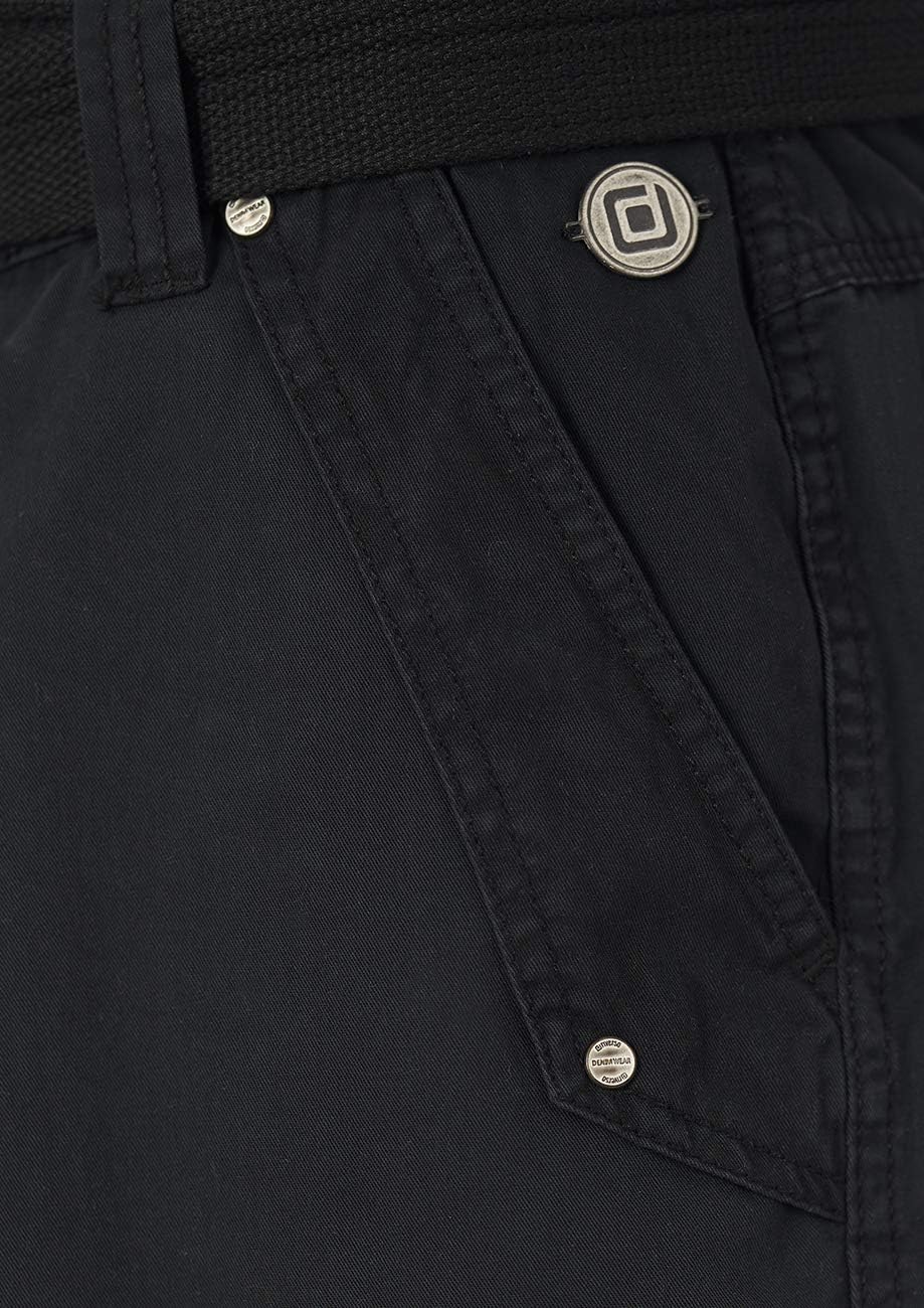 riverso Cargo Shorts Herren mit Gürtel Regular Fit RIVAnton Kurze Hosen Cargoshorts Sommer 100% Baum