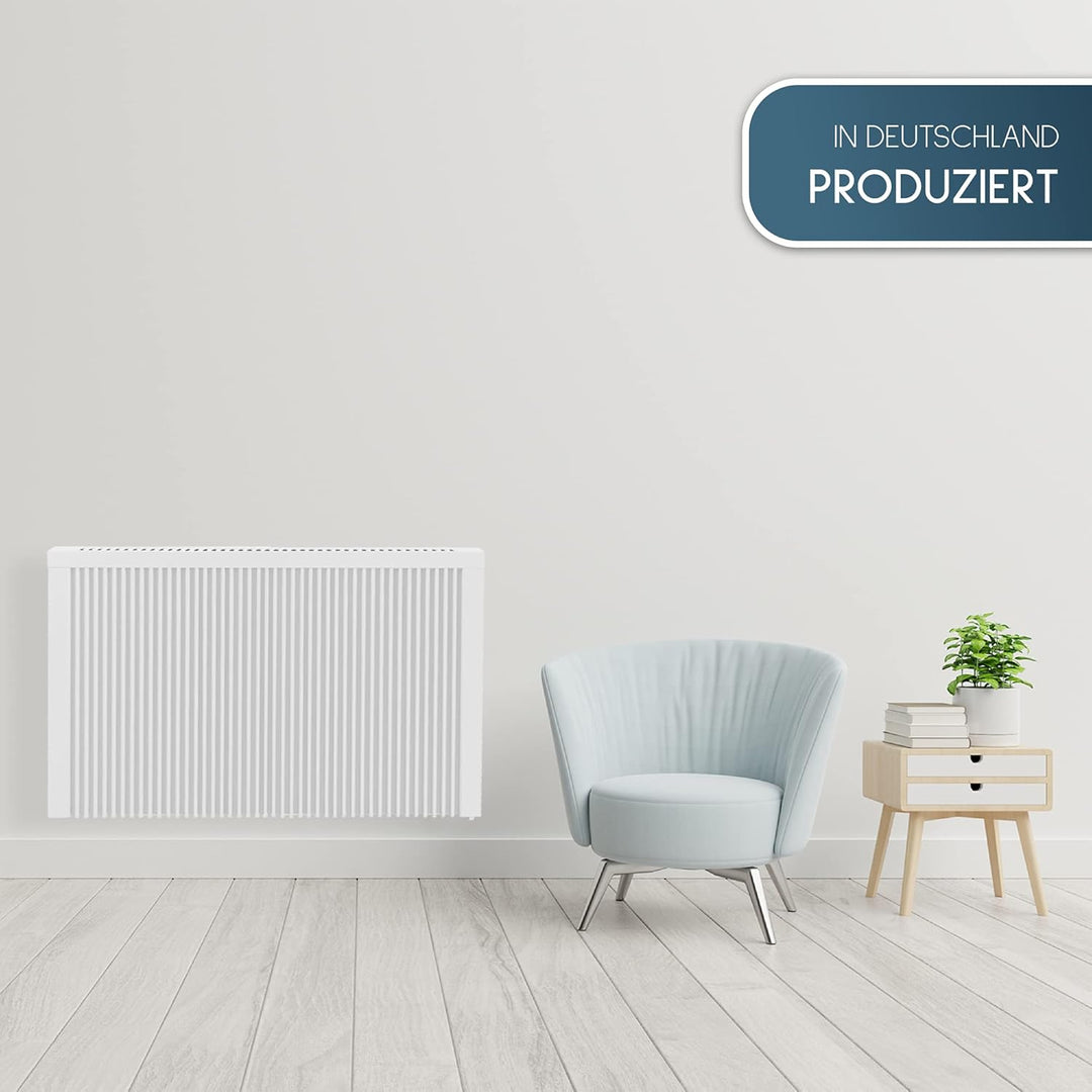 anapont Premium Elektroheizung mit W-Lan Appsteuerung - Elektroheizkörper mit Speicherstein Schamott