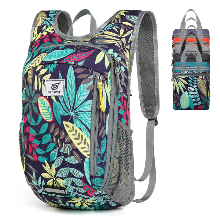 SKYSPER 10L/15L/20L Faltbarer Rucksack Ultraleicht Tagesrucksack Wasserfest Daypack Reiserucksack Wa