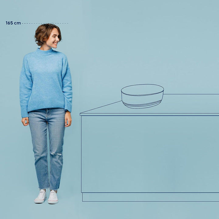 Kela 12061 Brotkasten, Schale mit Deckel, Kunststoff/ Bambus, 37,5 x 23 x 14 cm, Namur, Beige