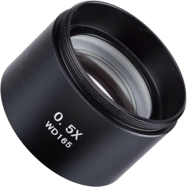 AmScope SM05 Barlow-Objektiv für Stereomikroskope der SM-Serie, 48mm, 0.5X