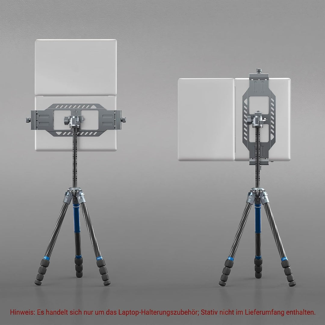Laptop-Stativhalterung mit 1/10.2 cm &amp; 3/20.3 cm Schraubenlöchern, Arca Swiss Plate, Gummiauflage fü